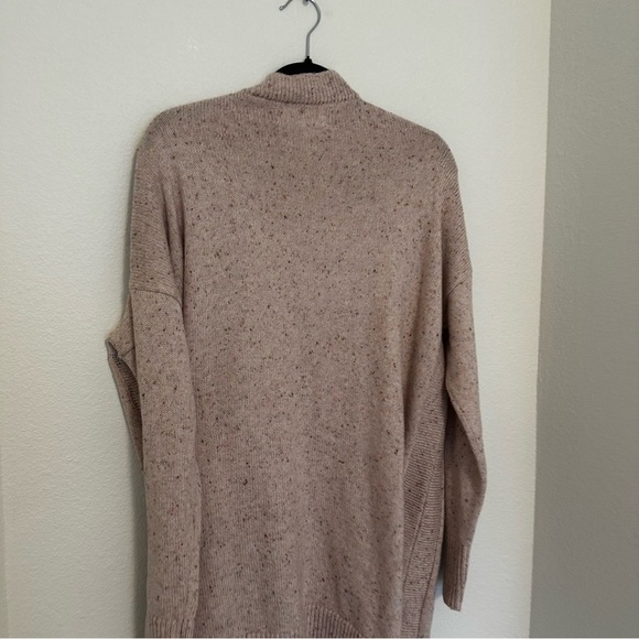 LOFT Flecked Open Style Cardigan Light Pink Color Size Large Women’s - Picture 8 of 9